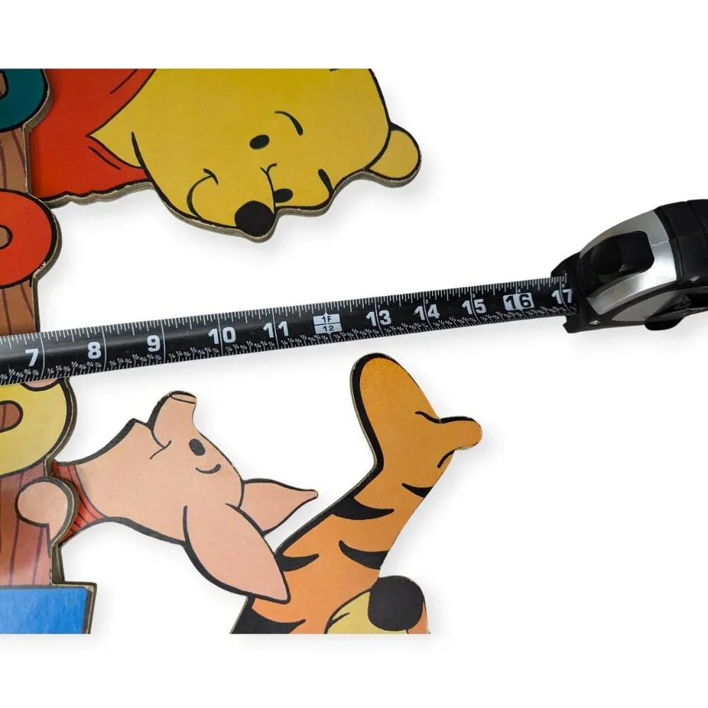 Vintage 1981 Walt Disney Productions Winne the Pooh Wall Hanging w/ Coat Hooks